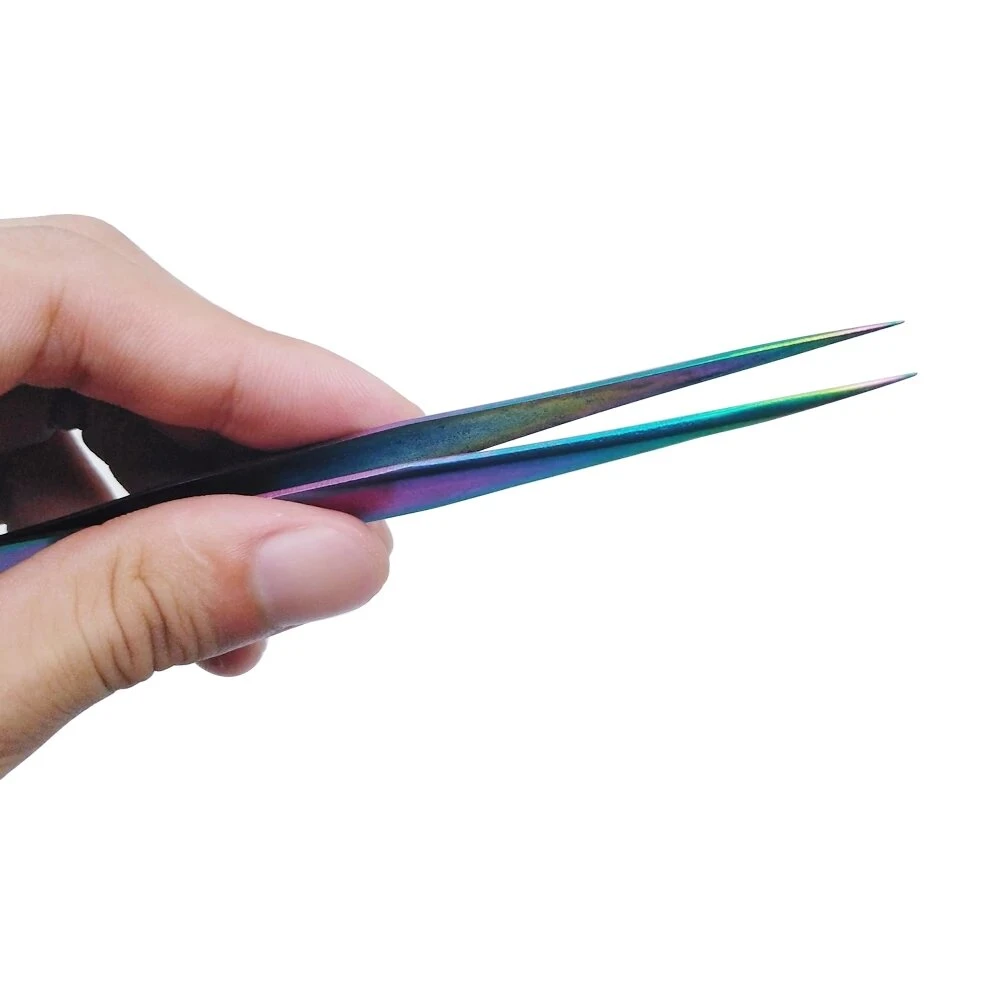 Precision Anti-static Tweezers Set - Stainless Steel Bent & Straight - Phone Repair - Image 5