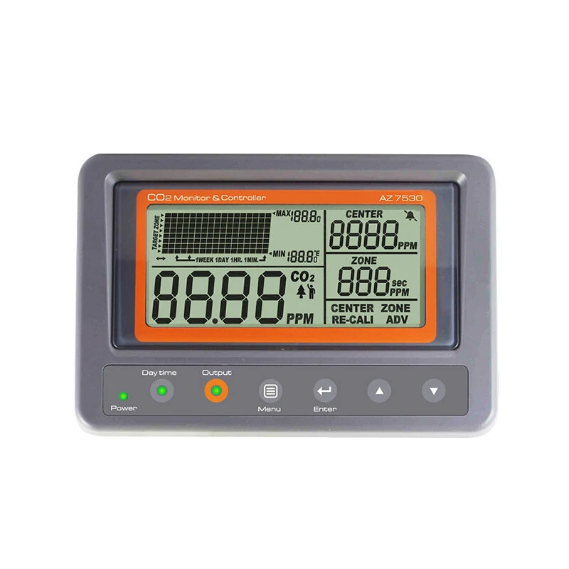 AZ7530 CO2 Monitor Controller with NDIR Sensor - Relay Function for Home Office Factory - Image 3