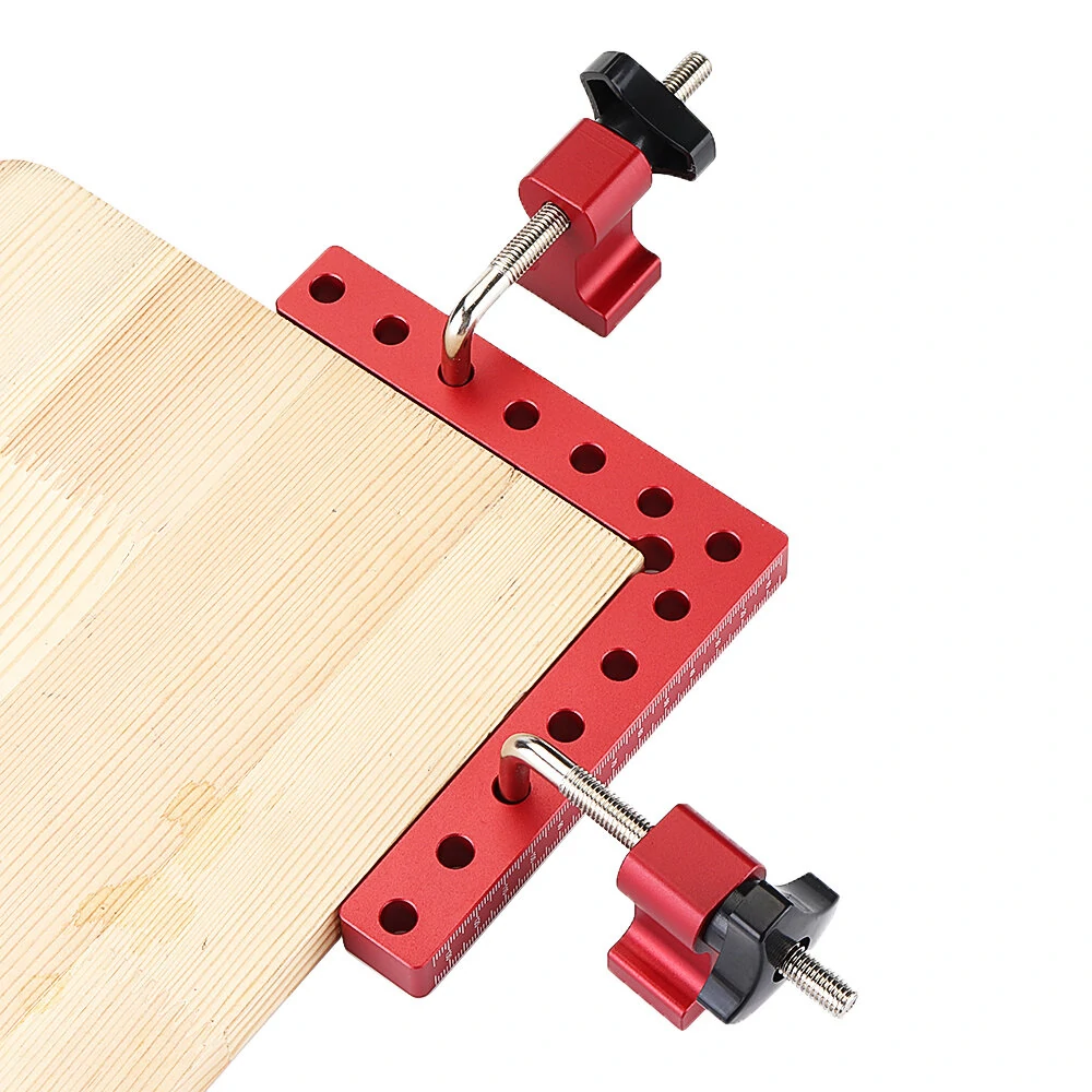 VEIKO 4PCS 90 Degree Right Angle Clamps - 140mm Aluminum Alloy with Dual Scale - Image 5
