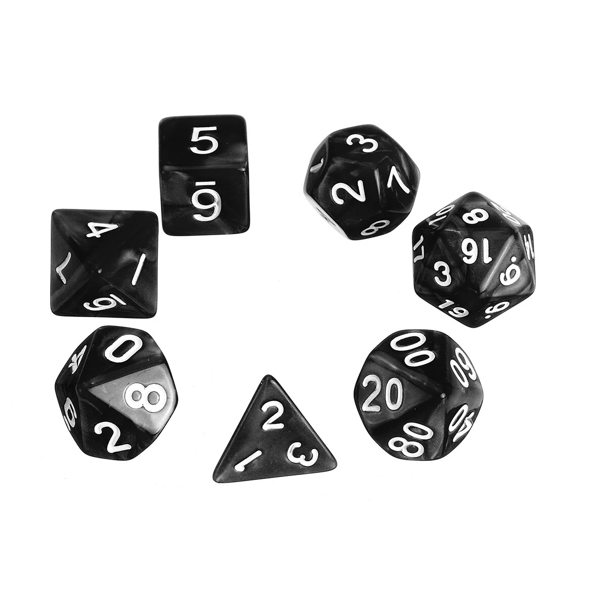 7Pcs Polyhedral Dice Holder - PU Leather Folding Tray for RPG Dice | EDC Gadgets - Image 4