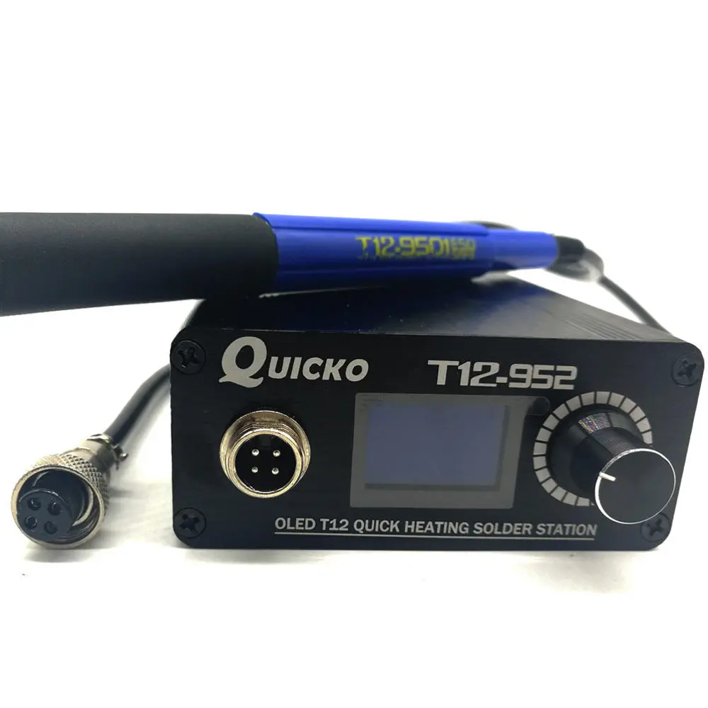 QUICKO STC T12-952 OLED Soldering Station | T12-K Handle & 9501 Tip - Image 4