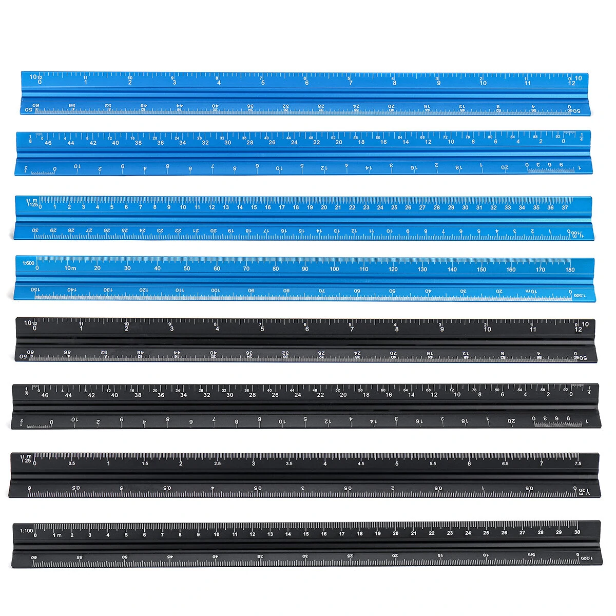 Aluminum Alloy Three Edged Ruler - Laser Engraved for Precision | Inch & CM Scale - Image 5