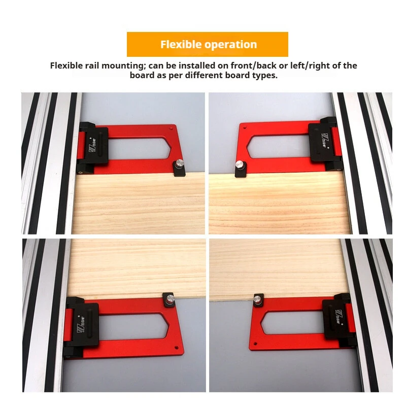 Wnew Track Saw Guide Rail Square - Quick Woodworking Cuts for Festool Rail - Image 2