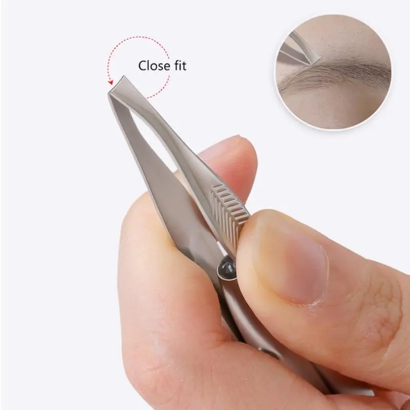 LED Eyebrow Tweezer With Light - Portable Stainless Steel Hair Removal Tool | Makeup - Image 5