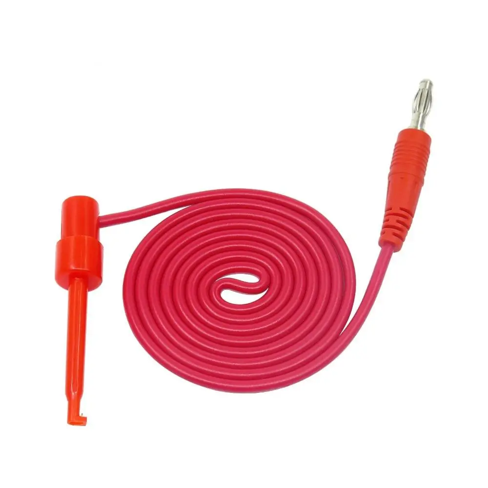 Cleqee P1039 4mm Banana Plug to Test Hook Clip Cable | Multimeter Test Lead - Image 4