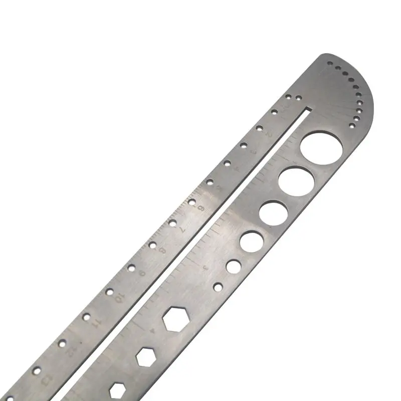 AOTDDOR Multifunction Ruler - Stainless Steel Compass Protractor & Hexagon Tool - Image 4