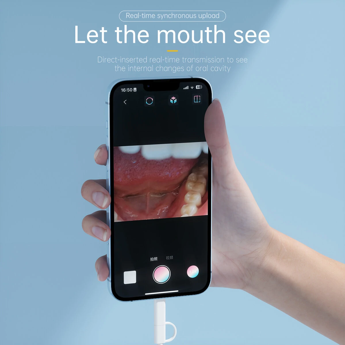 AN109 Oral Dental Intraoral Camera - Type-C 1440P Endoscope for iOS Android - Image 5