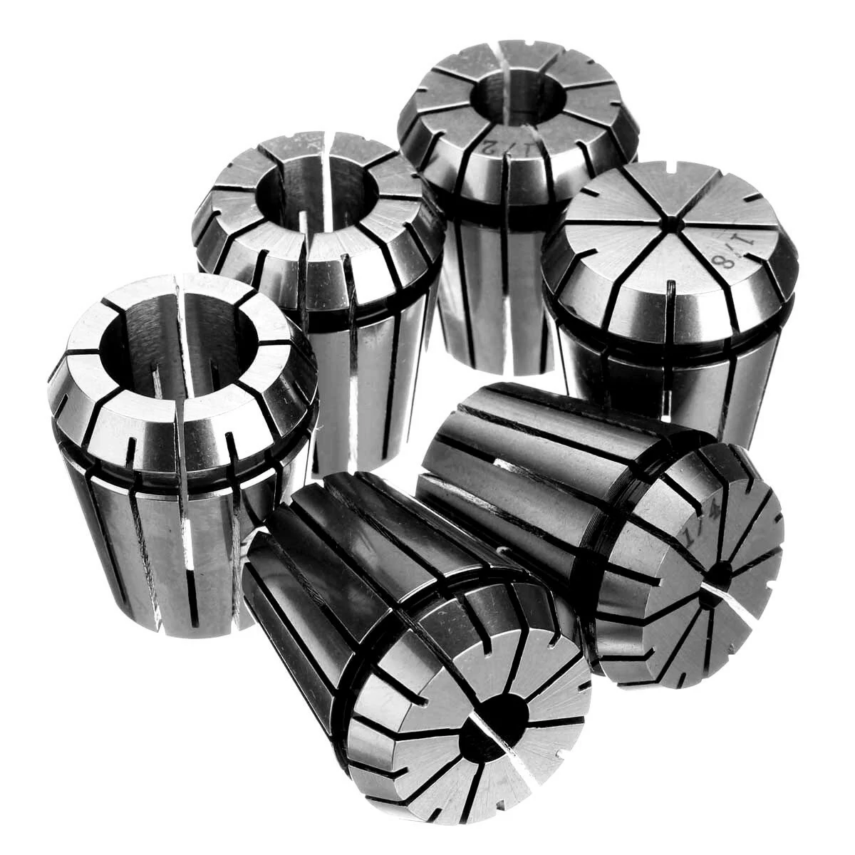 R8 ER32 7/16 Collet Chuck Holder with 6pc Spring Collet Set | CNC Milling Tool - Image 2