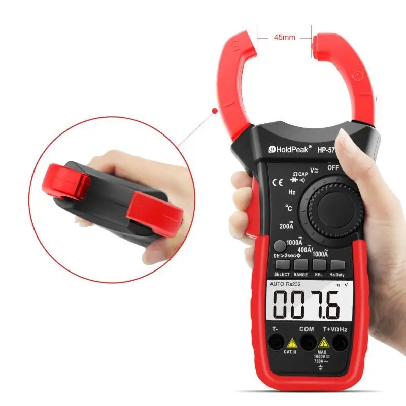 HoldPeak HP-570C Digital Clamp Meter | 1000A AC/DC | APP Data Logging - Image 4