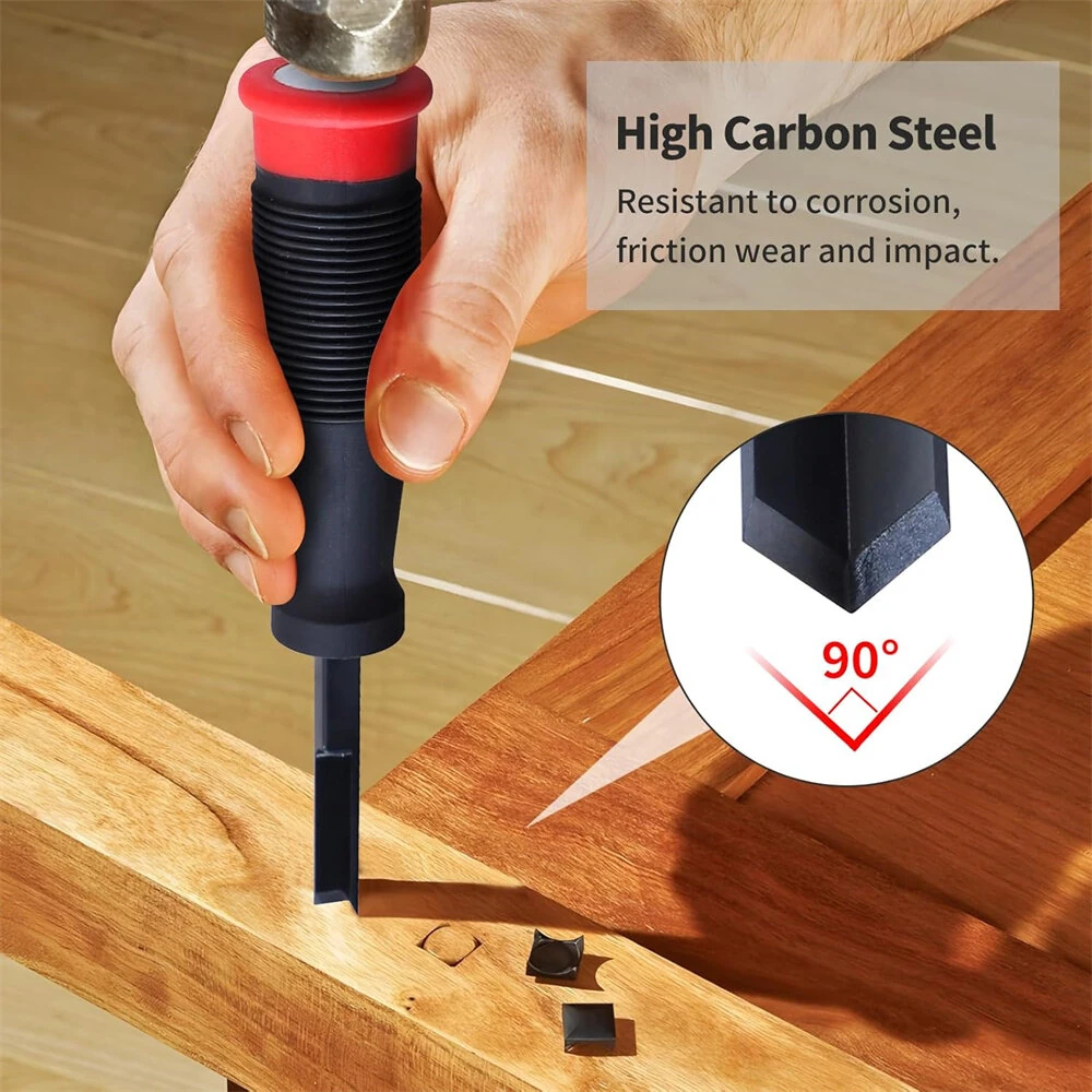 90 Degree Right Angle Corner Chisel - High Carbon Steel Blade 2.76 Inch Depth for Door Installation & Woodworking - Image 5