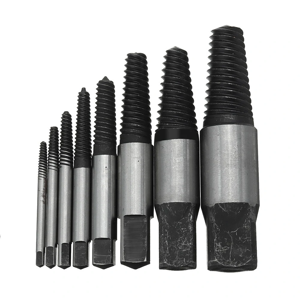 8PCS Screw Extractor Set | 3-30mm Sizes | Durable Plastic Case | Multi-Purpose - Image 3