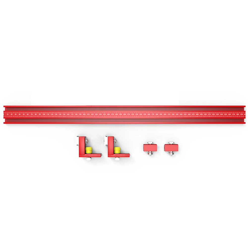 Aluminum Alloy Woodworking Guide Rail Fence - 600mm Table Saw Cutting Track & Parallel Guide System - Image 2