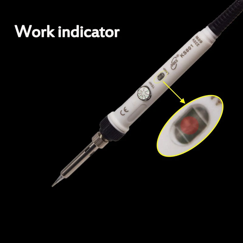 60W Adjustable Temperature Electric Soldering Iron Tool - Internal Handle - Image 3