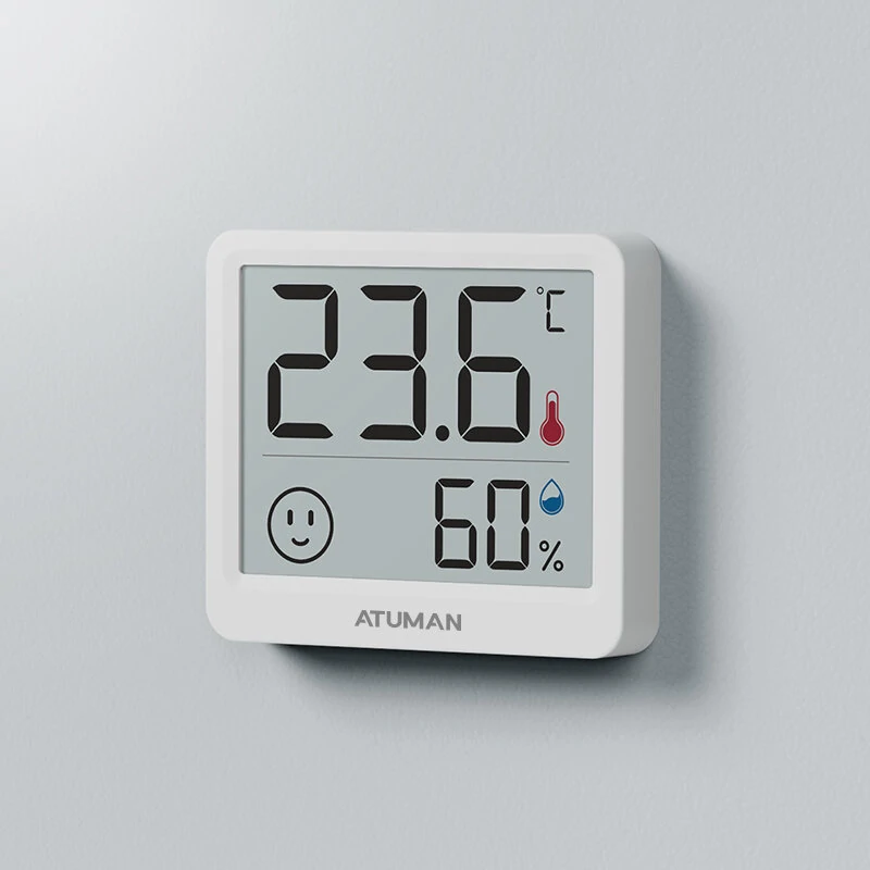 Duka Atuman THmini Digital Thermometer Hygrometer - High Precision Vertical Temperature Humidity Meter for Home - Image 2