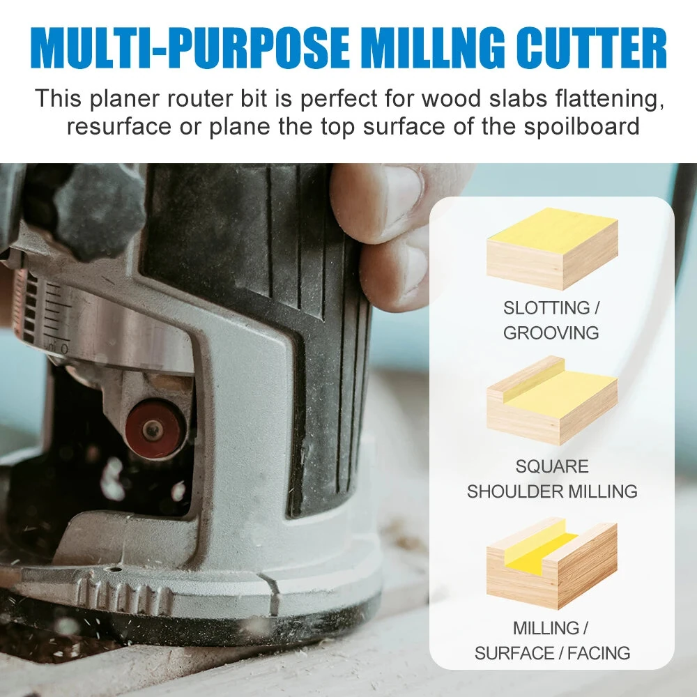 Whiteside Router Bits 6-Wing CNC Spoilboard Surfacing Bit - 1/2 Shank 2 Cutting Diameter - Image 4
