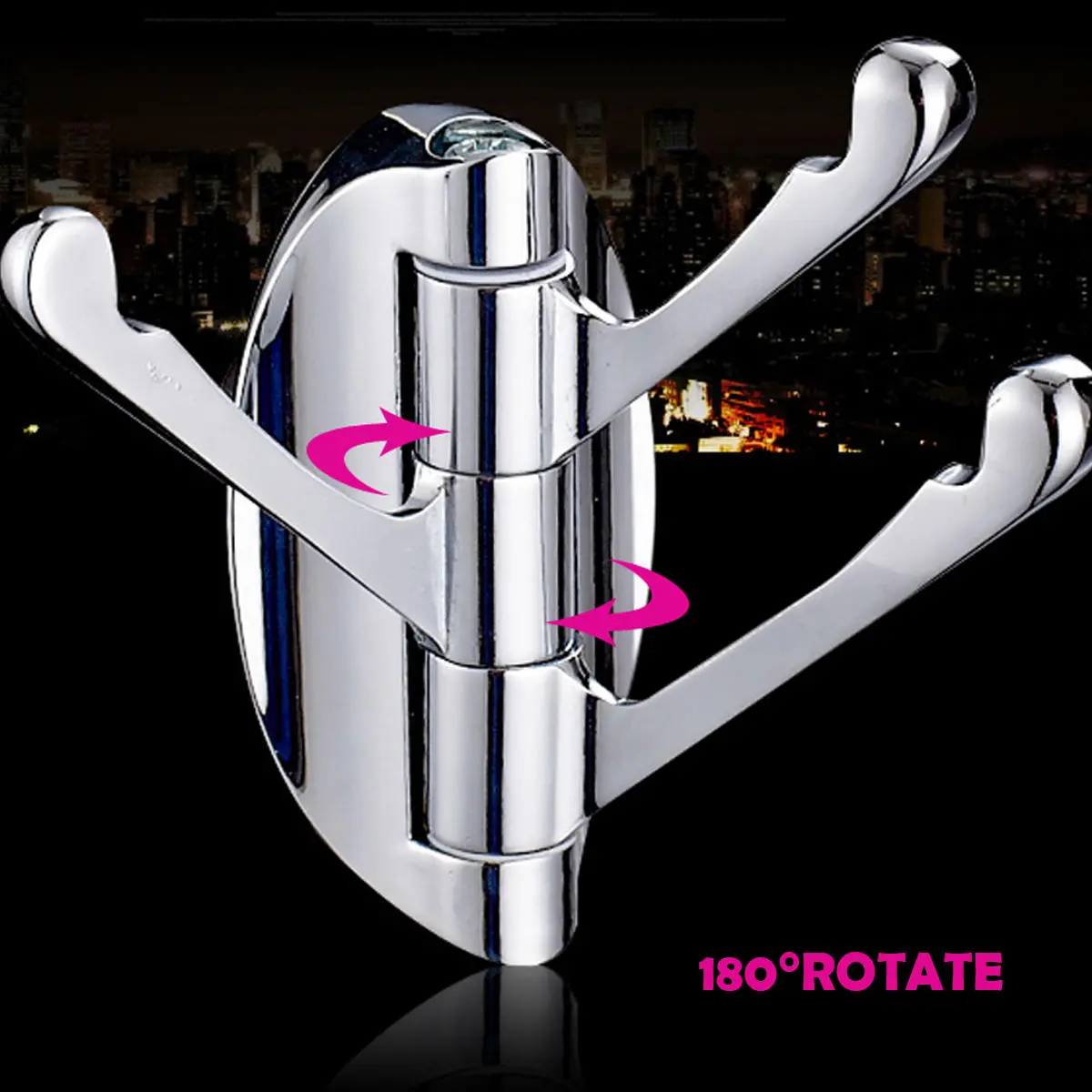 180° Movable Clothes Hook - Rotation Wall Mount Hanger for Bathroom & Home - Image 5