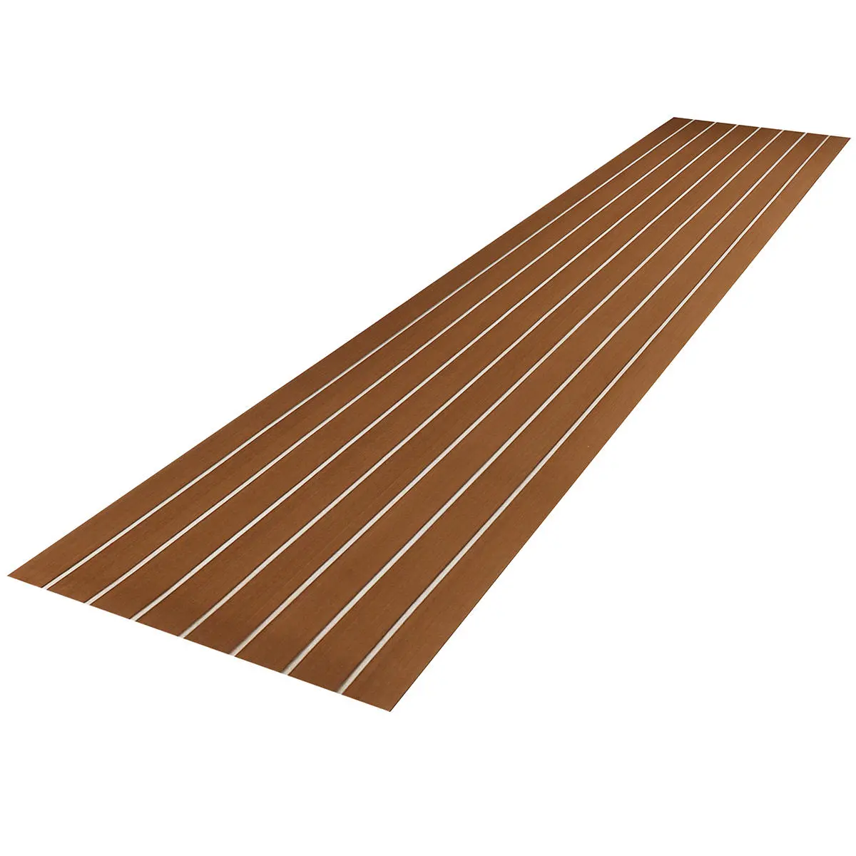 Brown EVA Foam Boat Flooring Mat - 94x18 Inch Faux Teak Decking - 2400x450x6mm Yacht Sheet - Image 5