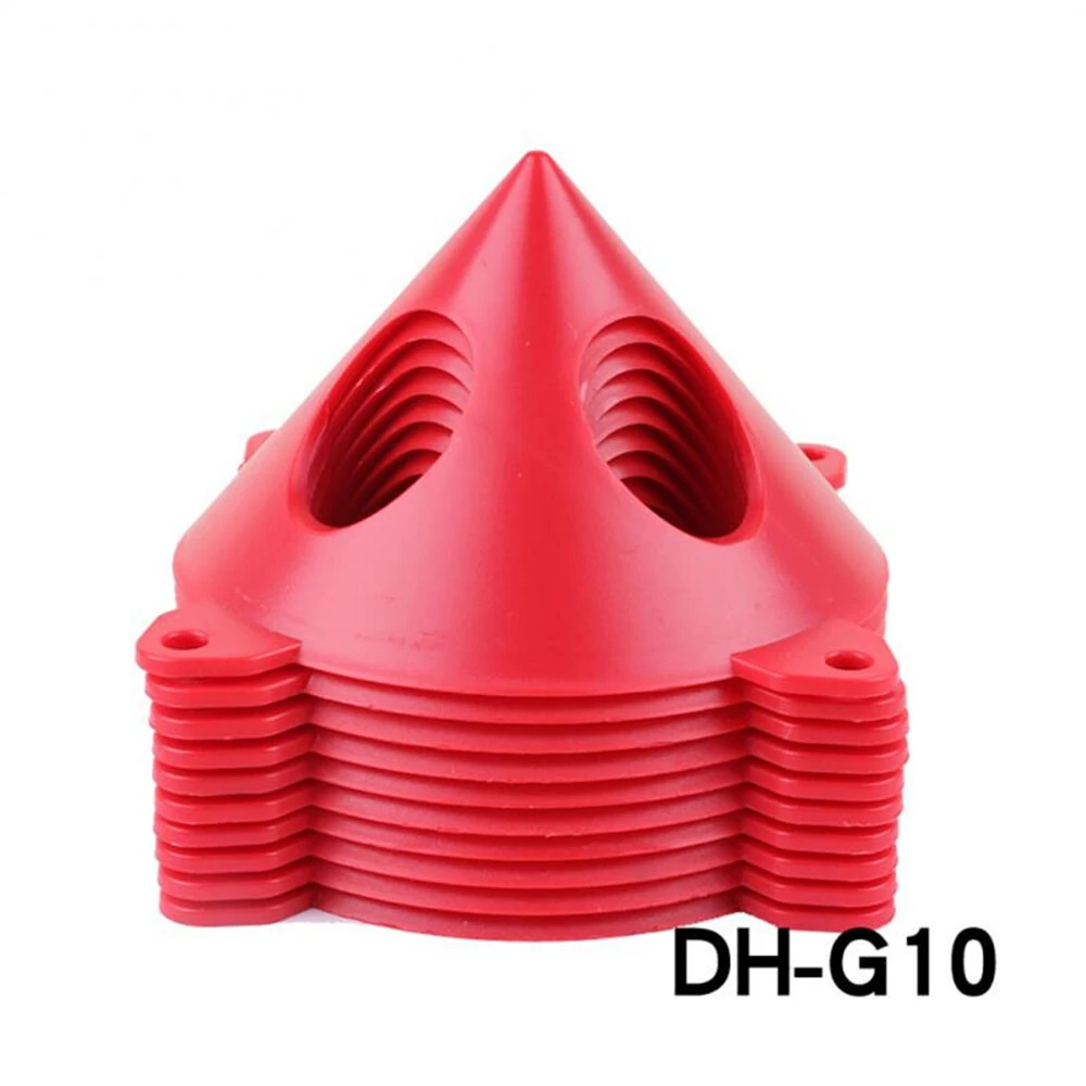 10PCS Portable Woodworking Paint Triangle Stand | Wood Support Pyramids & Lift Pads - Image 2