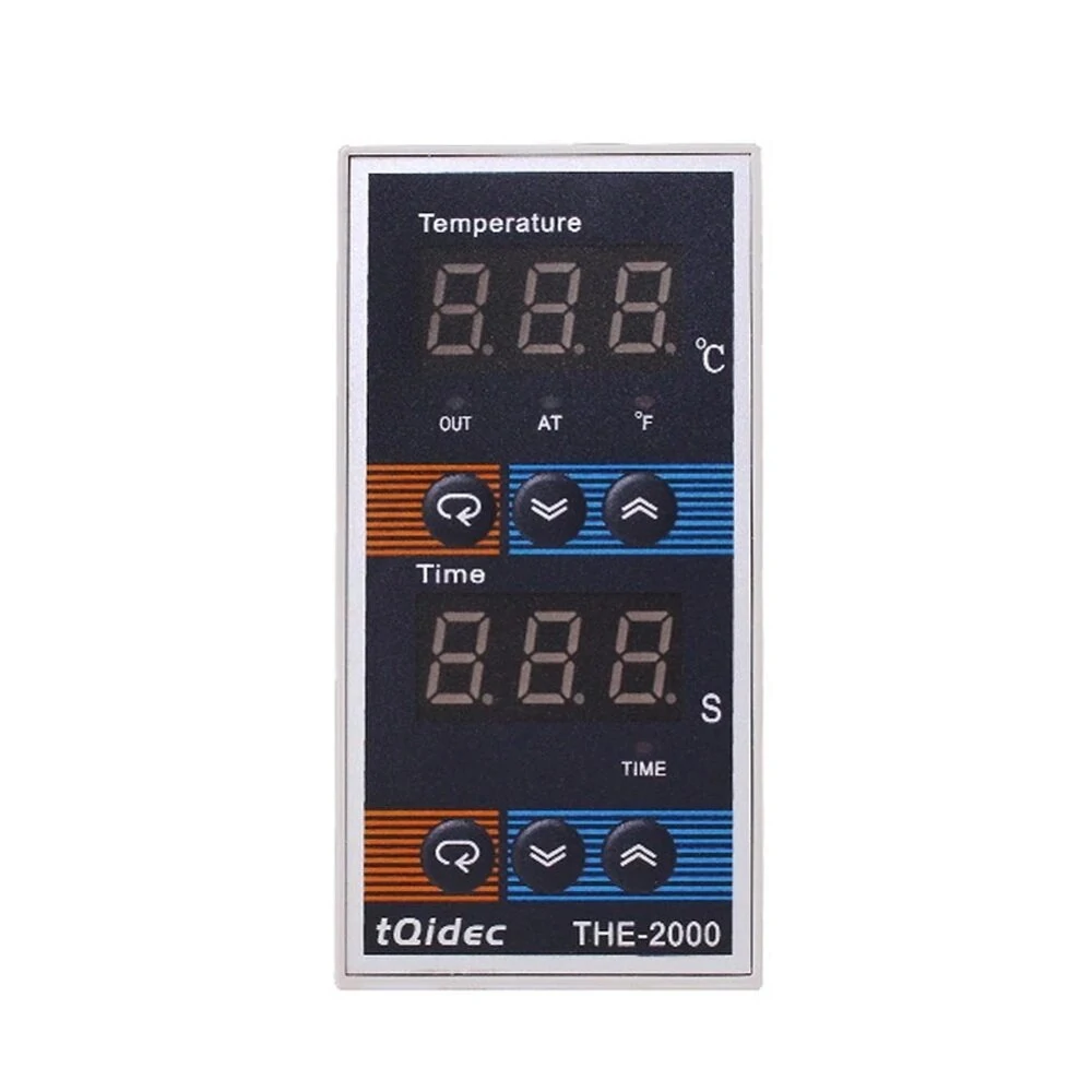 THE-2000 Digital Temperature Time Controller - K Type Thermocouple for Hot Stamping Machine Oven - Image 2
