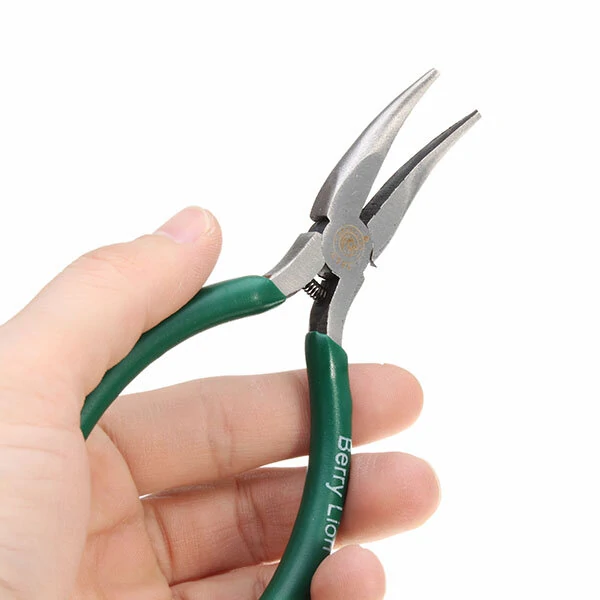 BERRYLION 5-Inch Curved Nose Pliers | Wire Stripper & Crimping Tool - Image 3