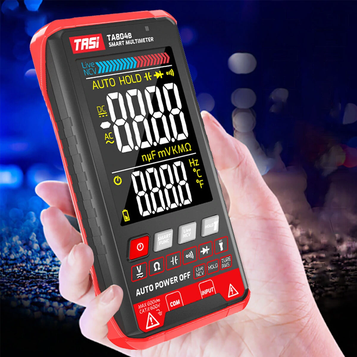 TA804A/B Digital Multimeter - Professional Auto Tester with HD Color Screen - Image 5
