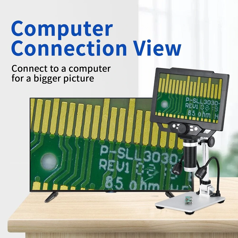 G1600 Digital Microscope | 9 Inch Large Color Screen, 12MP HD, 1600X Zoom - Image 4