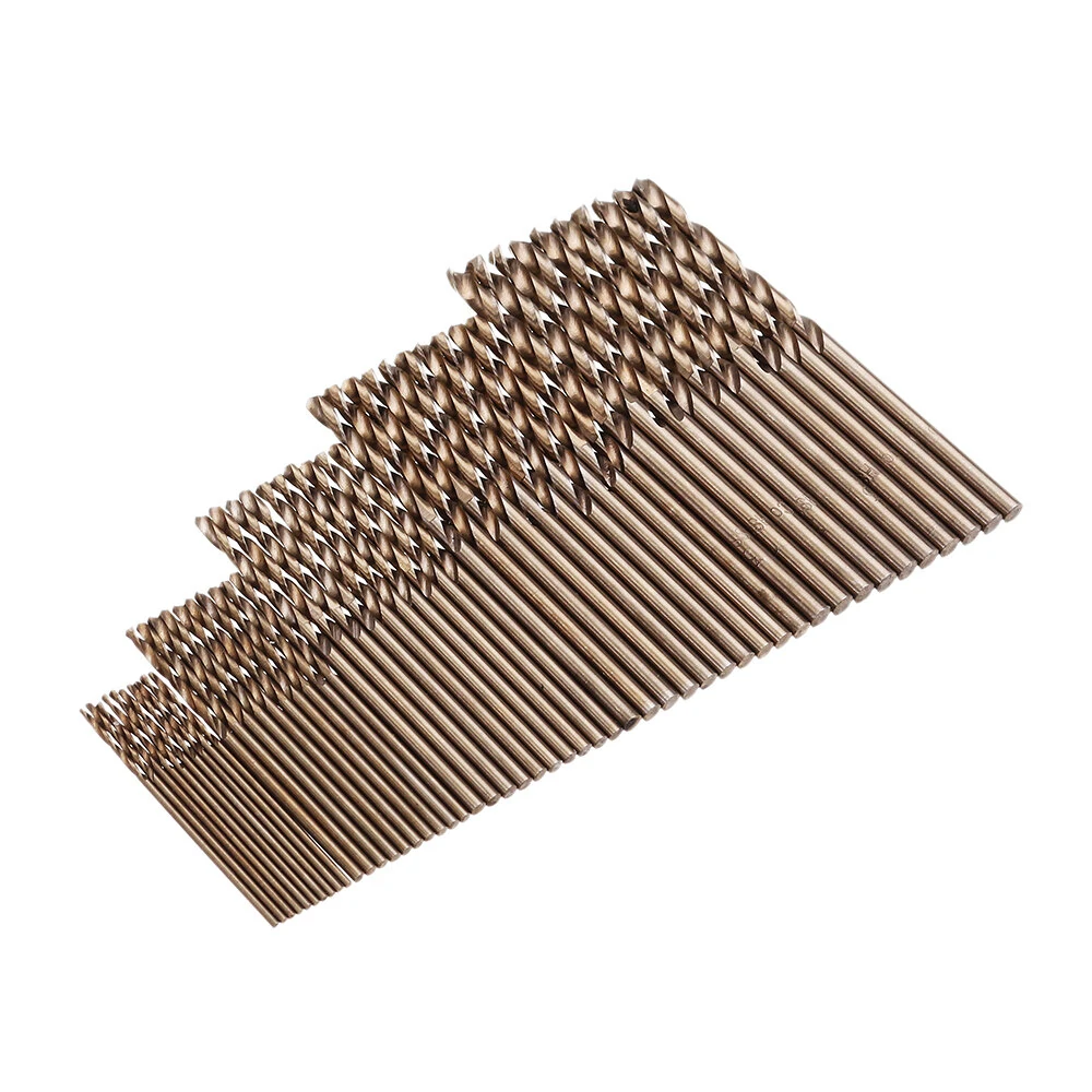 Drillpro HSS M35 Cobalt Twist Drill Bit Set - 50pcs 1-3mm Sizes - Image 3