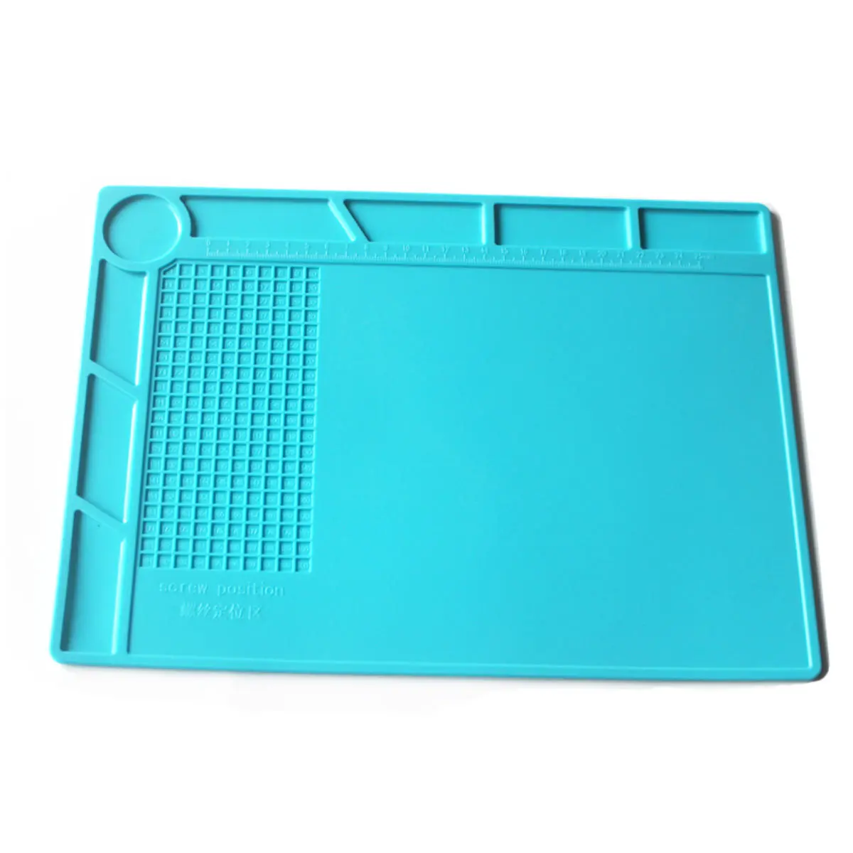 Heat Insulation Silicone Repair Mat - 35x25cm Soldering & Maintenance Platform - Image 4