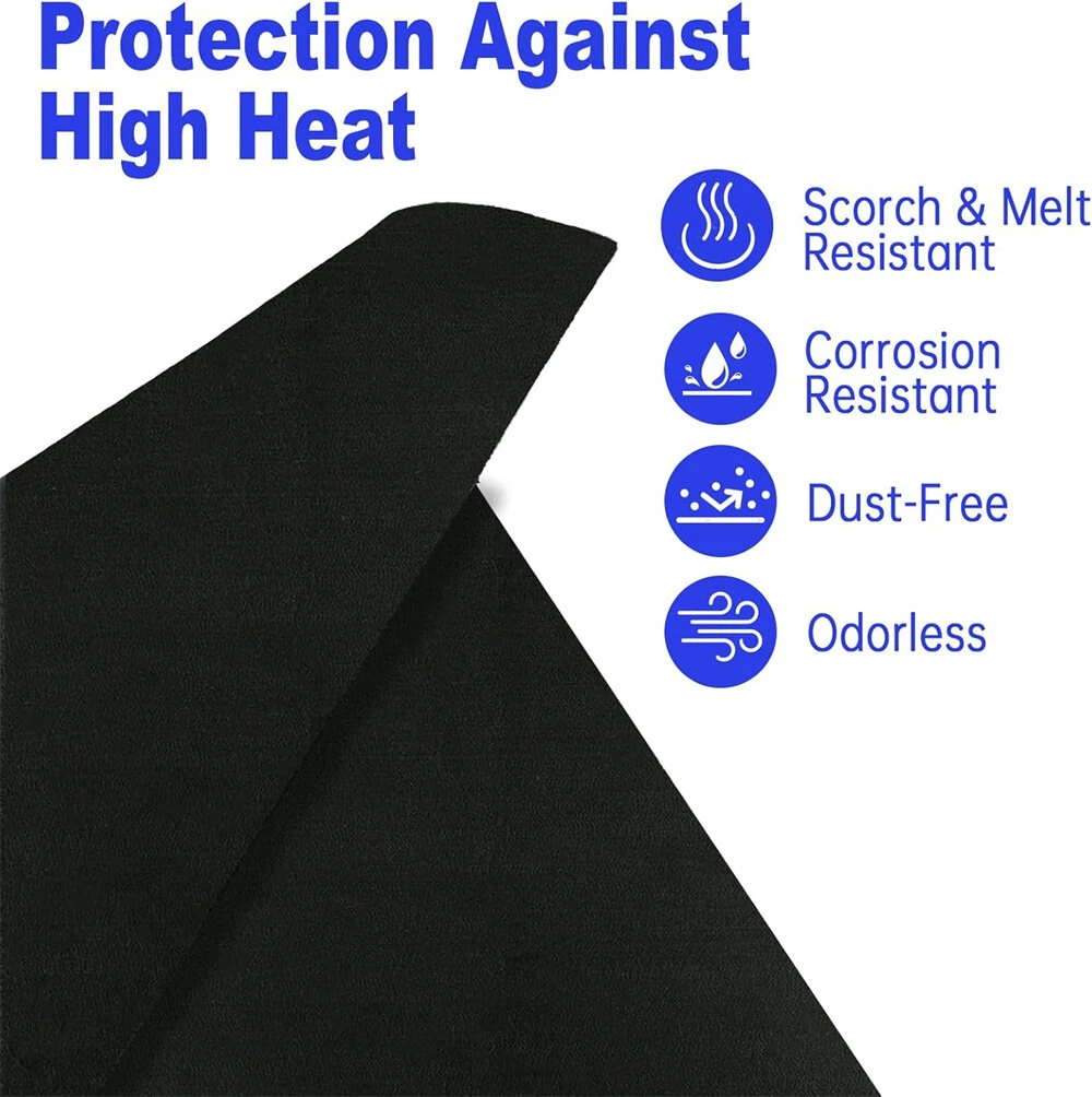 Fireproof Welding Blanket - 5mm Carbon Felt, Heat Resistant to 3000°F for Welding & Grill - Image 2