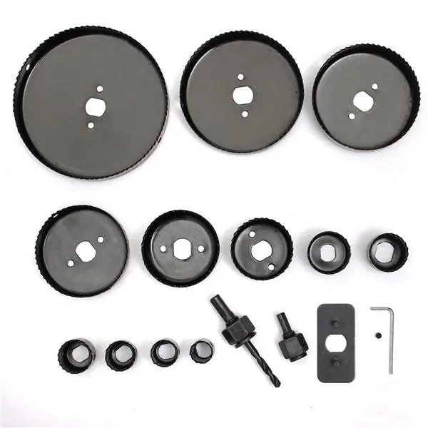 16pcs Hole Saw Kit - 19-127mm Drill Bit Cutter for Wood Working - Image 4