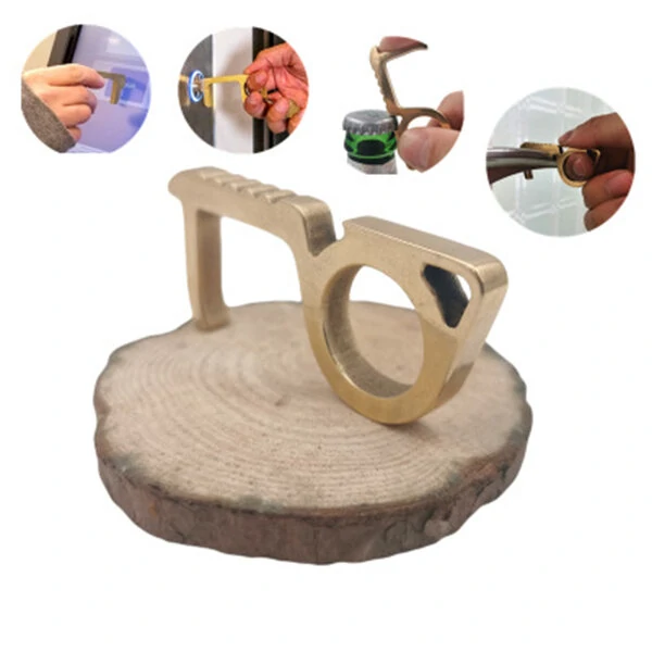 Non-Contact EDC Door Opener Tool - Elevator Button Keychain - Protective Handheld - Image 5