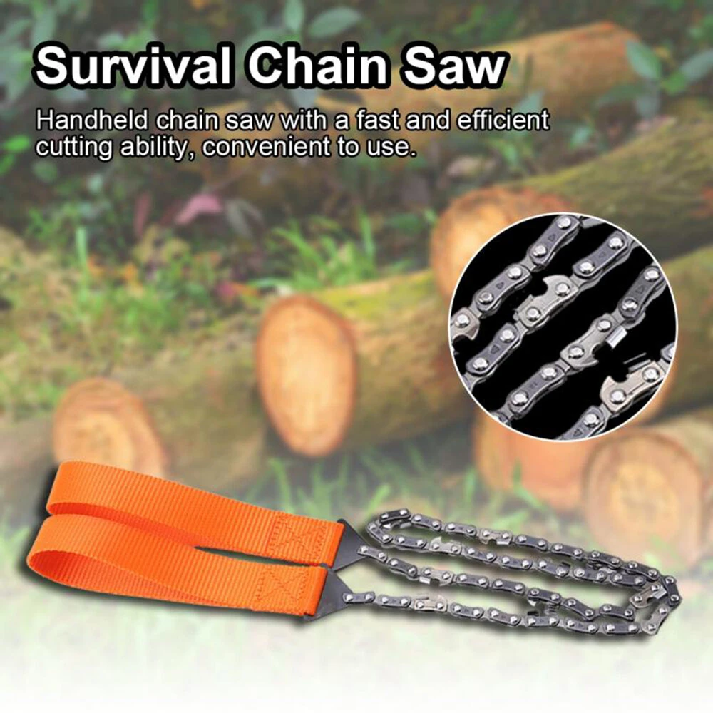 11-Teeth Portable Hand Zipper Saw - 65cm High Strength Survival Tool for Camping & Hiking - Image 2