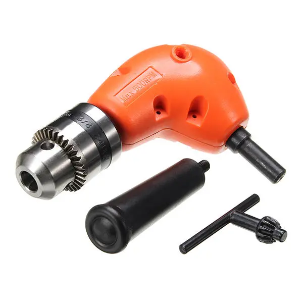 Right Angle Drill Attachment - 1-10mm 90 Degree Bend Extension for Round Shank - Image 4