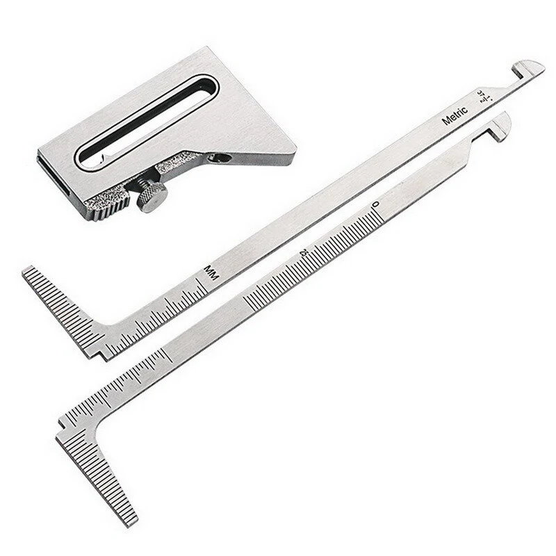 Stainless Steel Weld Gauge - High Low Staggered Ruler | Weld Level Measurement Tool - Image 3