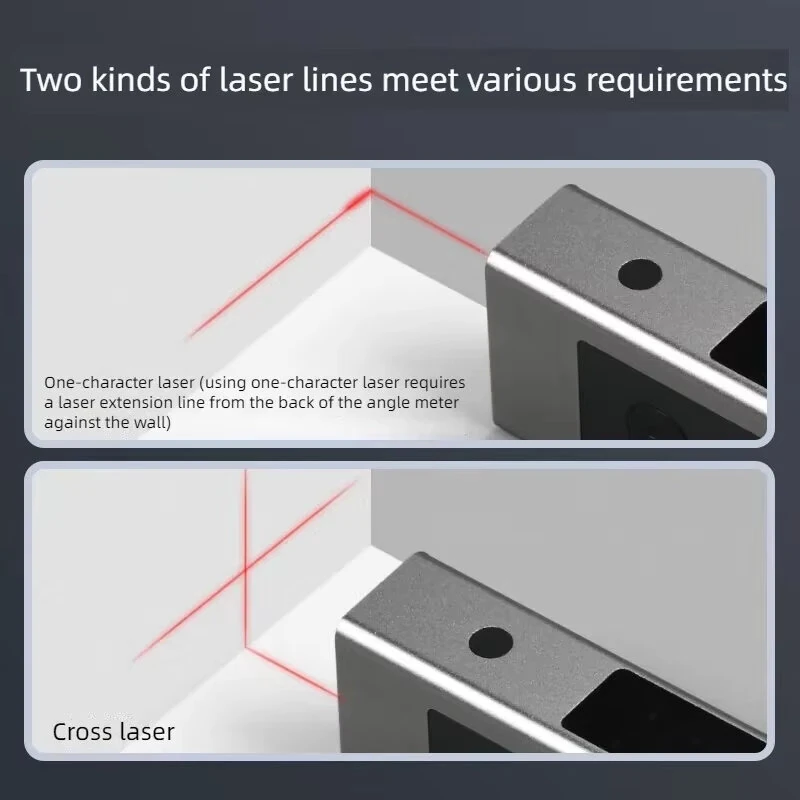 SHSIWI Dual Laser Protractor - Digital Inclinometer with Magnetic Base & Type-C - Image 2