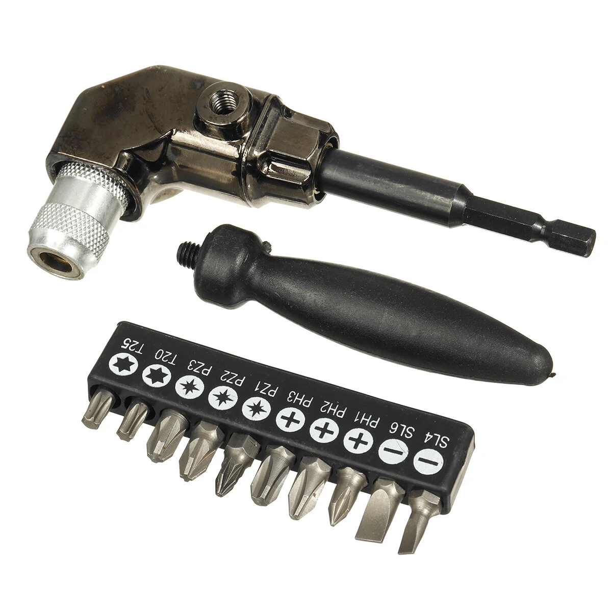 90 Degree Right Angle Driver - Electric Screwdriver Drill Adapter Bit | Corner Turning Device - Image 2