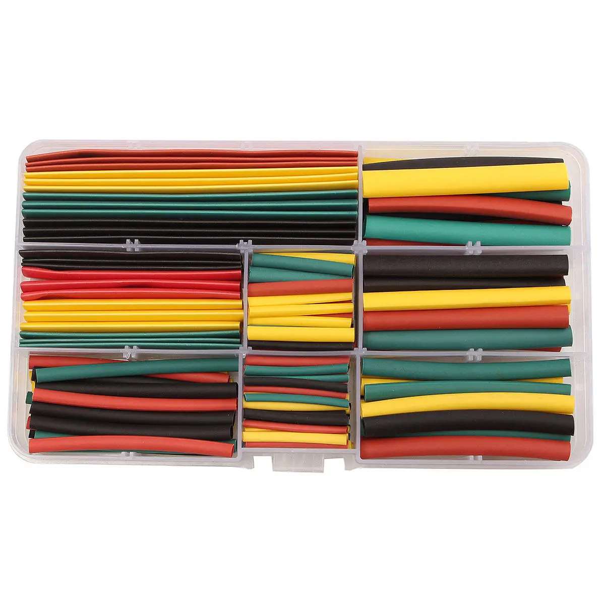 180Pcs Halogen-Free Heat Shrink Tubing Kit | 2:1 Ratio Wire Cable Sleeving Wrap - Image 4