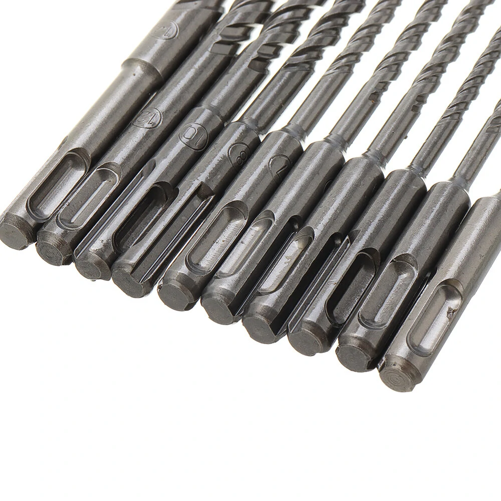 SDS Plus Masonry Drill Bit Set - 10Pcs 4-14mm | 160mm HSS Metal for Hammer Drills - Image 4