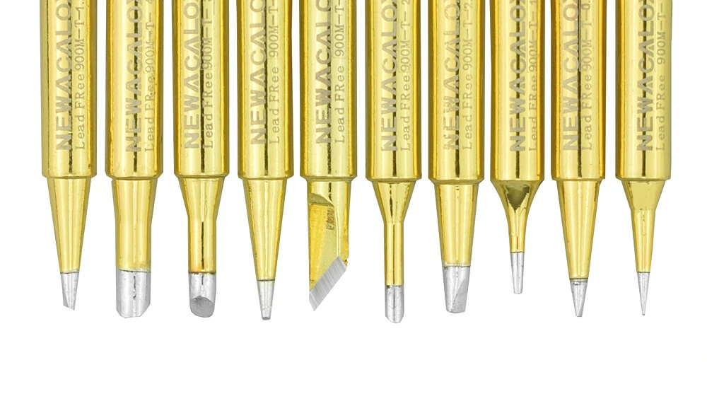 NEWACALOX 10Pcs Lead-free Welding Tips 900M-T | Soldering Iron Tip for Rework Station & BGA Tool Kits - Image 2