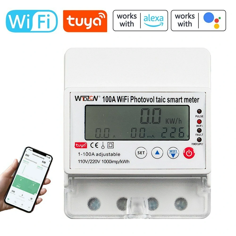 Tuya WiFi Photovoltaic Meter Breaker Timer | Solar Bidirectional Remote Controller - Image 2