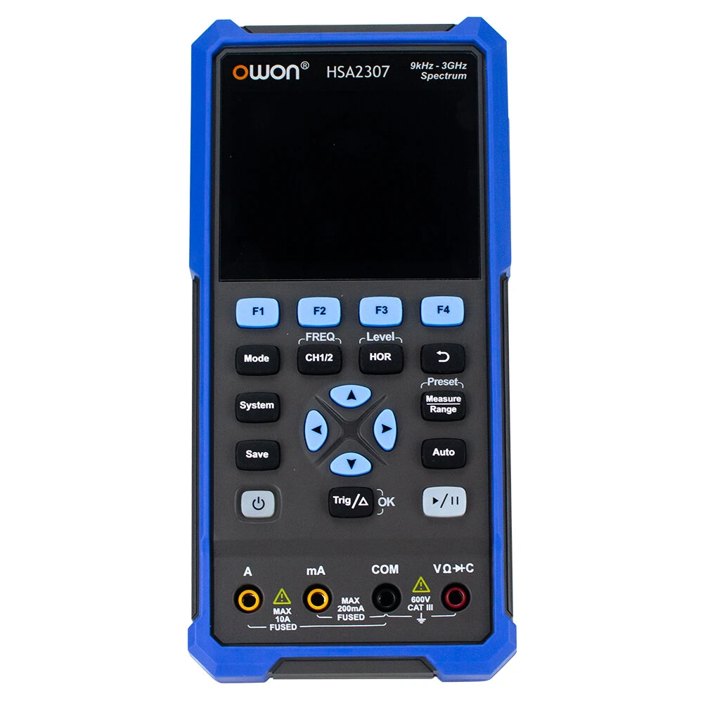 OWON HSA2300 Series Handheld 3-in-1 Spectrum Analyzer | 9kHz-3GHz, 200MHz Bandwidth - Image 3