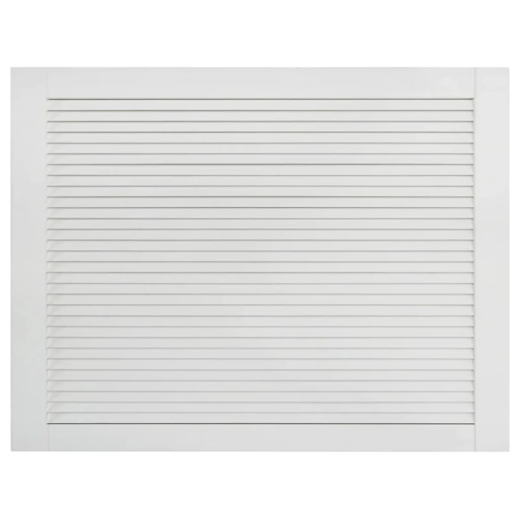 Louver Doors - 4-Piece Set - Solid Pine White - 39.5x59.4 cm - Image 3