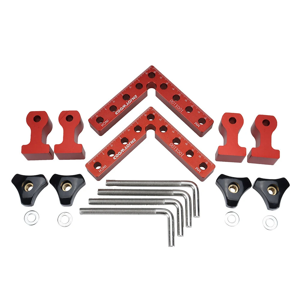 ENJOYWOOD 6PCS Right Angle Clamp - 90 Degree Positioning Tool & L-Shaped Splicing Fixture - Image 4