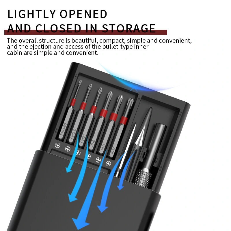 MT-M039 39-in-1 Magnetic Screwdriver Set | Double-Sided Bits & Hand Tools - Image 2