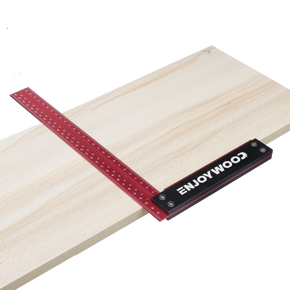 Enjoywood Precision Square Ruler - 300mm Aluminum Alloy Right Angle for Woodworking & Framing - Image 5