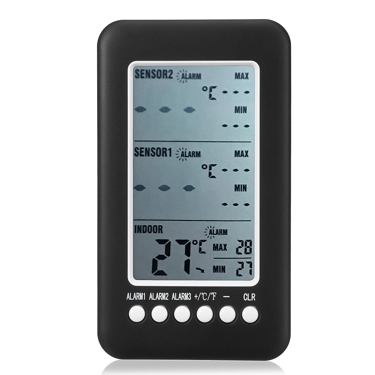 Digital Indoor Outdoor Thermometer - Dual Sensor LCD Display | Max Min Alerts - Image 4