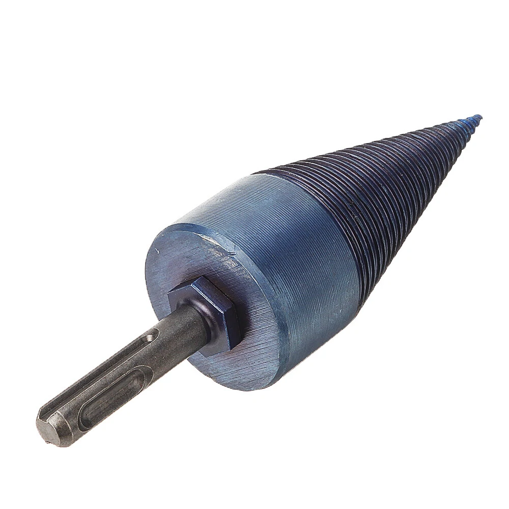 Drillpro 32/42mm Nano Blue Coated HSS Drill Bit | Firewood Splitter Cone for Wood Cutting - Image 4