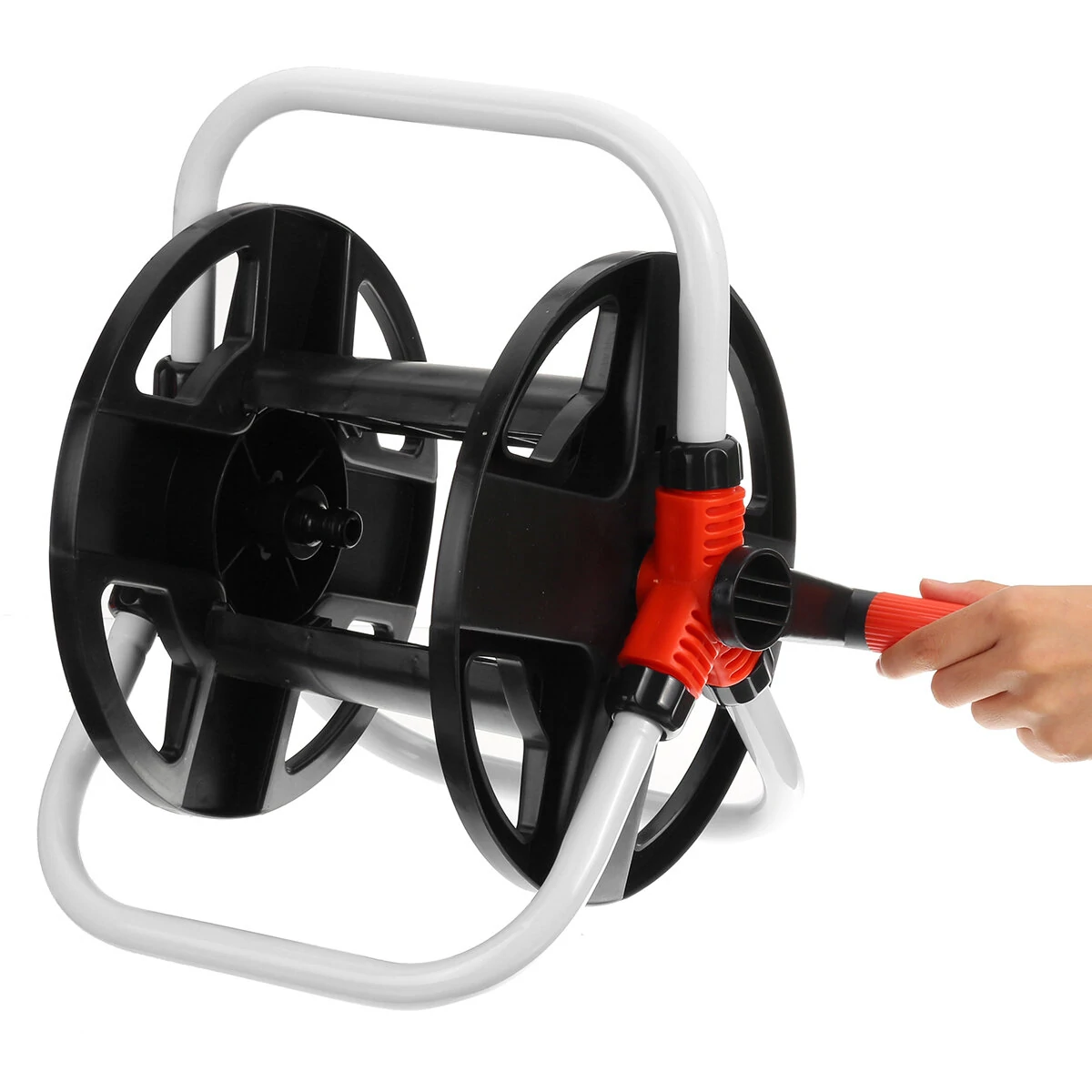 Garden Hose Reel Cart - 20M Portable Water Hose Storage Stand & Trolley - Image 4