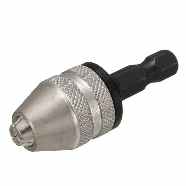 Quick Change Drill Chuck Adapter | 1/4 Inch Hex Shank | 0.3-3mm Keyless - Image 3
