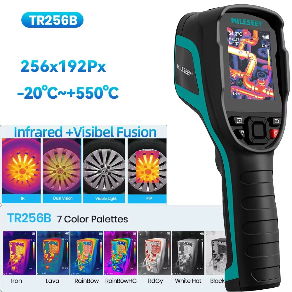 MiLESEEY TR256 Thermal Imaging Camera - 256x192 Pixel 40mK Sensitivity | 2.8 Inch Screen - Image 3